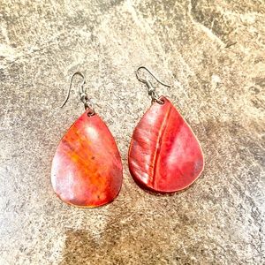 Red earrings